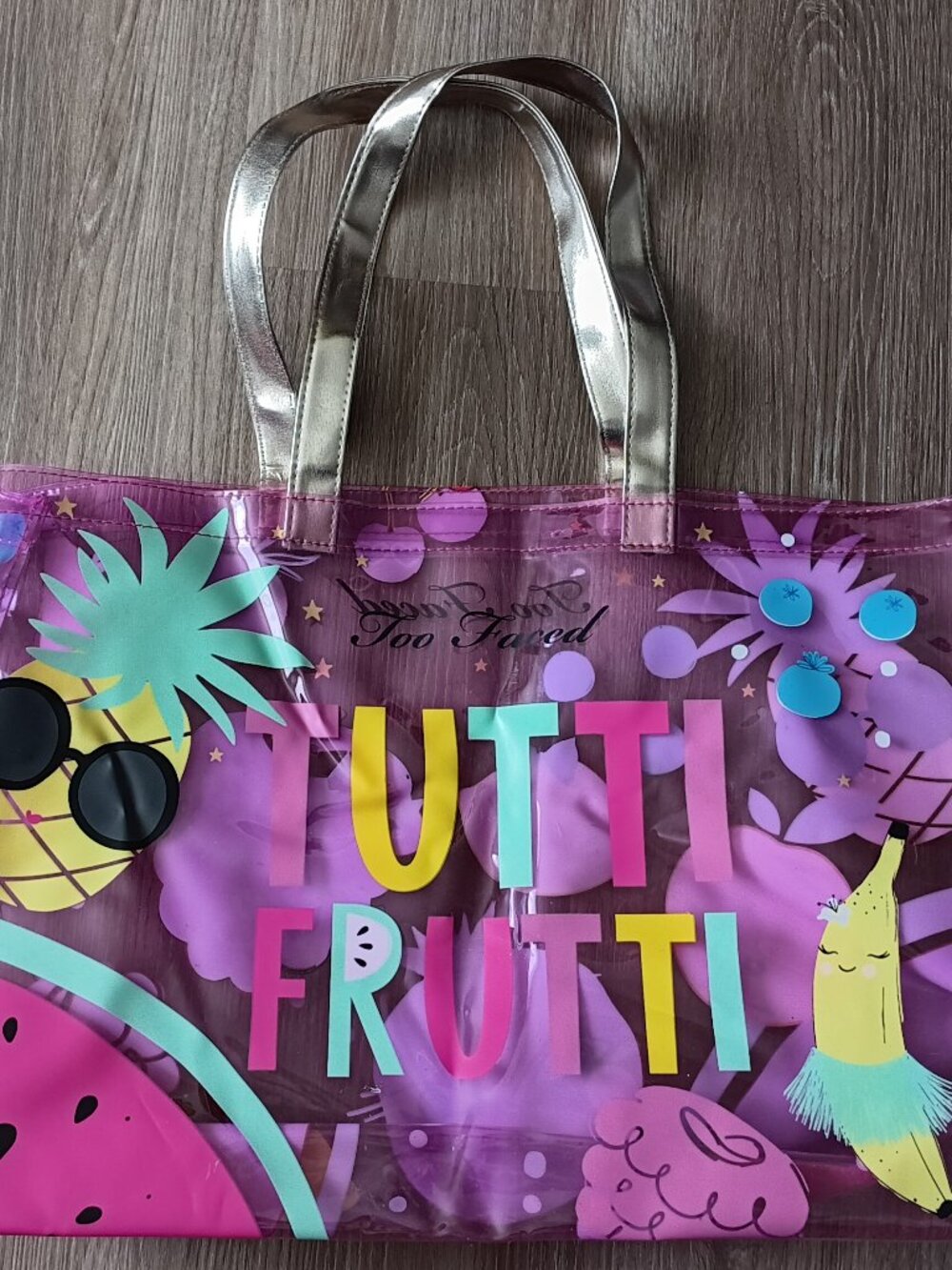 Transparent vinyl bag Too Faced TUTTI FRUTTI